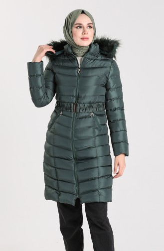 Manteau Vert emeraude 1406-04