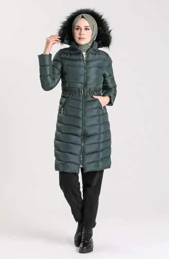 Manteau Vert emeraude 1406-04