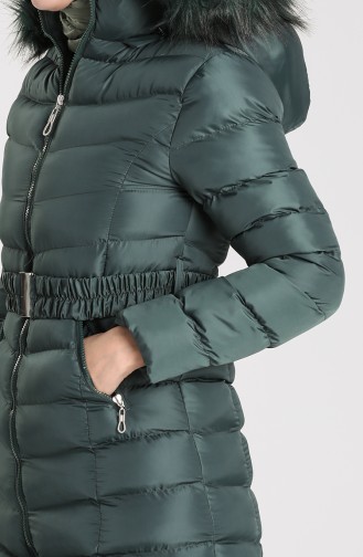 Manteau Vert emeraude 1406-04