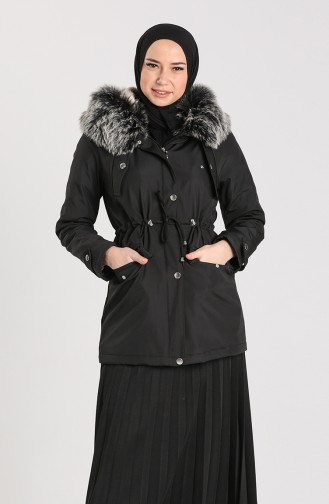 Fur Coat 0601-01 Black 0601-01