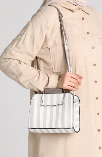 Silver Gray Shoulder Bags 10698GU