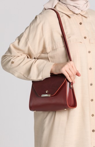 Sac D`épaule Bordeaux 10706BO