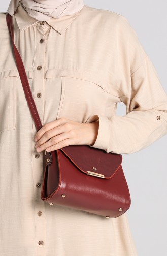 Claret red Shoulder Bag 10706BO