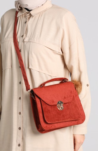 Brick Red Shoulder Bags 4012KIR