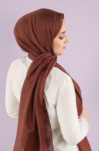 Karaca Crinkle Plain Shawl 90750-07 Cinnamon 90750-07