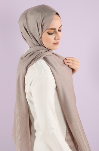 Karaca Tulle Crinkle Plain Shawl 90750-08 Stone 90750-08