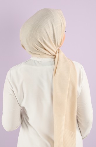 Karaca Tulle Crinkle Plain Shawl 90750-17 Dark Cream 90750-17