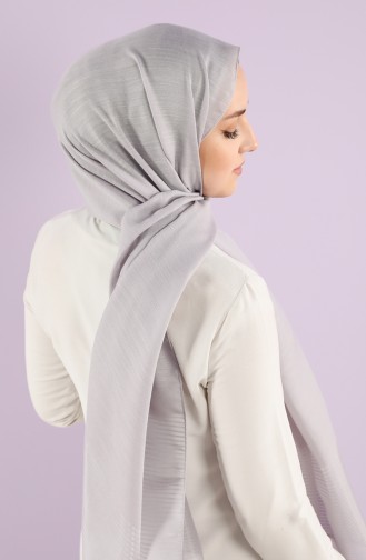Karaca Crinkle Plain Shawl 90750-22 Silver Gray 90750-22