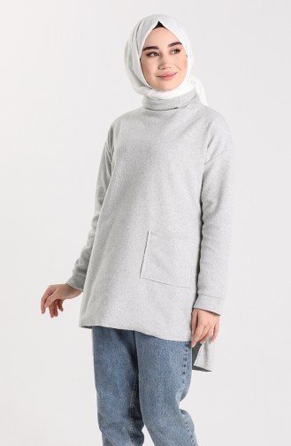 Cepli Kışlık Tunik 2263-08 Gri