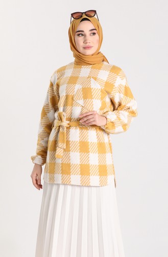 Stamp Plaid Tunic 4005-02 Mustard 4005-02