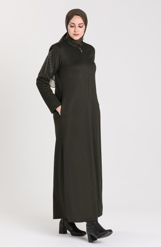 Abayas Vert Foncé 0014-04