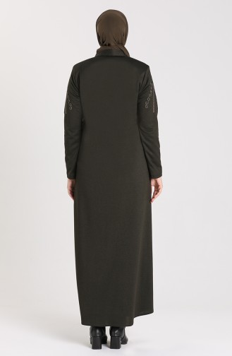 Abayas Vert Foncé 0014-04