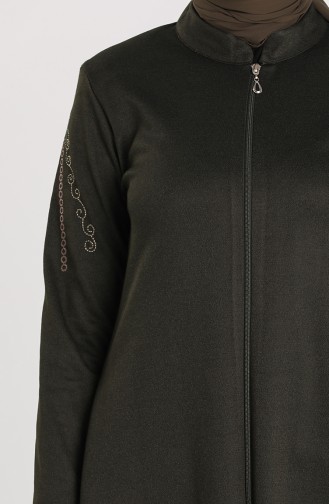 Dunkelgrün Abayas 0014-04