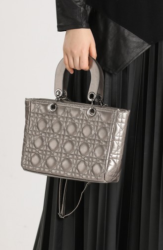 Silver Gray Shoulder Bag 10693GU