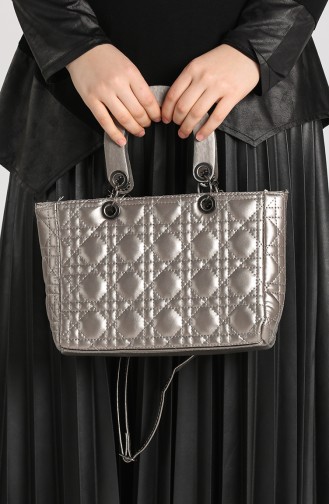 Silver Gray Shoulder Bag 10693GU