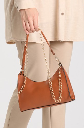 Brown Shoulder Bags 10695KA