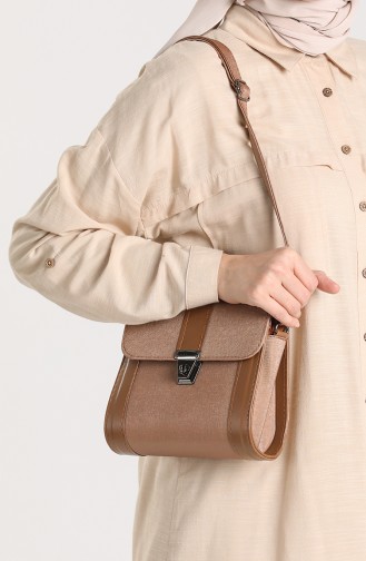 Brown Shoulder Bags 10702KA