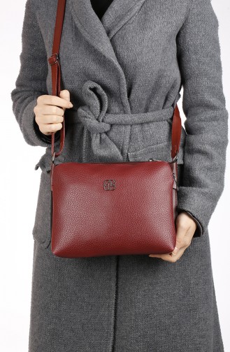 Claret Red Shoulder Bags 42-02