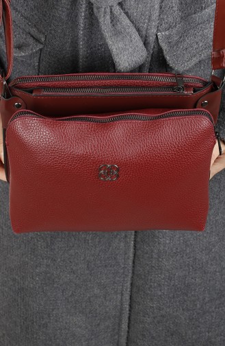 Claret Red Shoulder Bags 42-02