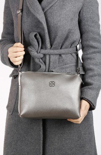 Gray Shoulder Bags 42-03