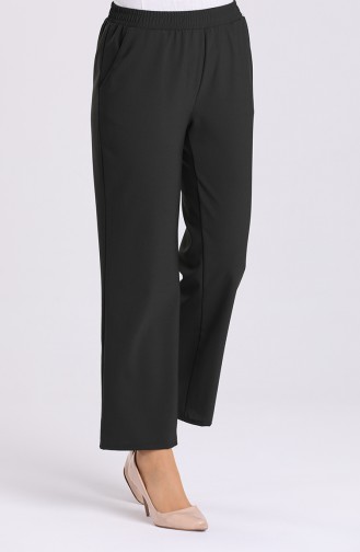 Pants with Elastic waist Pockets 4369pnt-01 Dark Green 4369PNT-01
