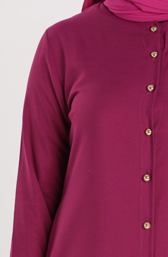 Buttoned Tunic 1003-02 Damson 1003-02