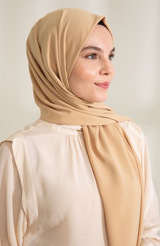 Pure Scarfs Plain Medina Silk Scarf 1mi1-15 Honey Foam 1Mİ1-15