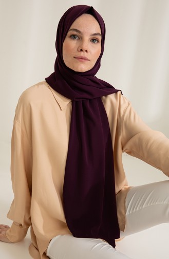 Châle Couleur Aubergine 1Mİ1-19