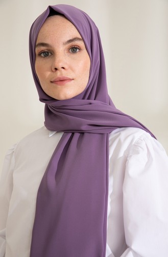 Pure Scarfs Plain Medina Silk Scarf 1mi1-21 Lavender 1Mİ1-21