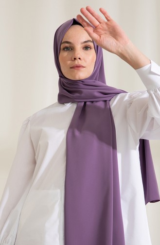 Pure Scarfs Plain Medina Silk Scarf 1mi1-21 Lavender 1Mİ1-21