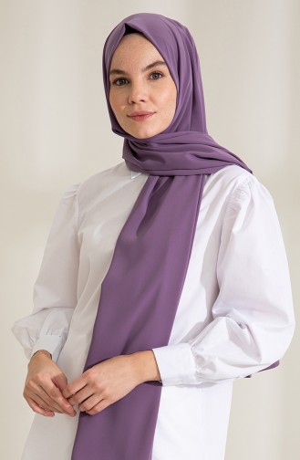 Pure Scarfs Plain Medina Silk Scarf 1mi1-21 Lavender 1Mİ1-21