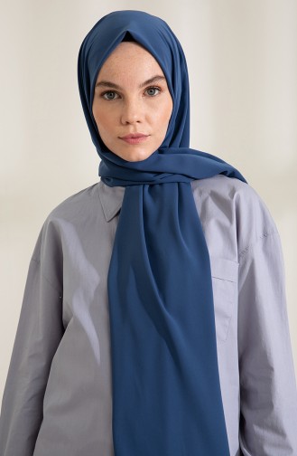 Pure Scarfs Medina Plain Scarf 1mi1-40 Indigo 1Mİ1-40