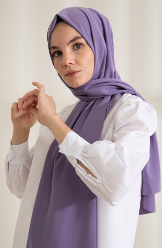 Pure Scarfs Medina Silk Scarf 1mi1-44 Lilac 1Mİ1-44