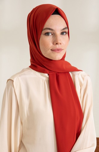 Pure Scarfs Plain Medina Silk Scarf 1mi1-46 Tile 1Mİ1-46