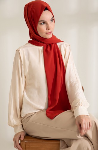 Pure Scarfs Plain Medina Silk Scarf 1mi1-46 Tile 1Mİ1-46