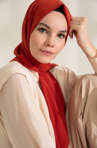 Pure Scarfs Plain Medina Silk Scarf 1mi1-46 Tile 1Mİ1-46