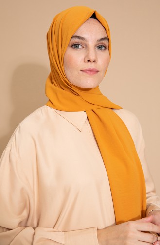 Pure Scarfs Plain Silk Jazz Shawl İpj1-09 Orange 1-09