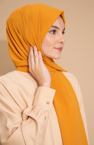 Pure Scarfs Plain Silk Jazz Shawl İpj1-09 Orange 1-09