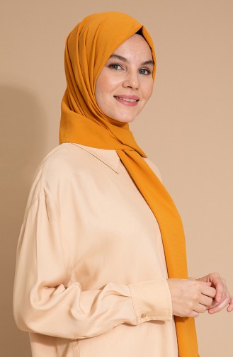 Pure Scarfs Plain Silk Jazz Shawl İpj1-09 Orange 1-09