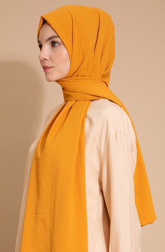 Pure Scarfs Plain Silk Jazz Shawl İpj1-09 Orange 1-09