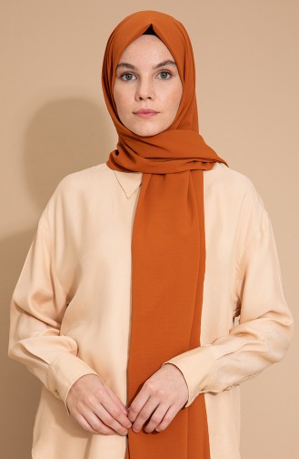 Pure Scarfs Plain Silk Jazz Shawl İpj1-10 Tobacco 1-10