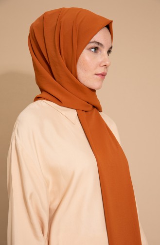 Pure Scarfs Plain Silk Jazz Shawl İpj1-10 Tobacco 1-10