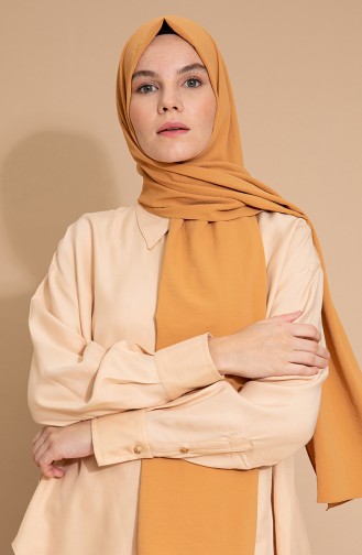 Pure Scarfs Plain Silk Jazz Shawl İpj1-11 Camel 1-11