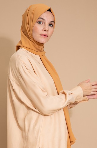 Pure Scarfs Plain Silk Jazz Shawl İpj1-11 Camel 1-11