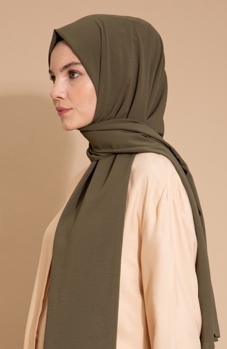 Pure Scarfs Plain Silk Jazz Shawl İPJ1-15 Khaki 1-15