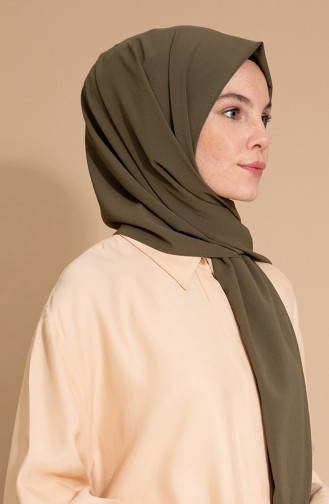 Pure Scarfs Plain Silk Jazz Shawl İPJ1-15 Khaki 1-15