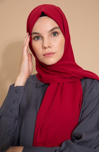 Pure Scarfs Straight Silk Jazz Shawl İpj1-16 Cherry 1-16