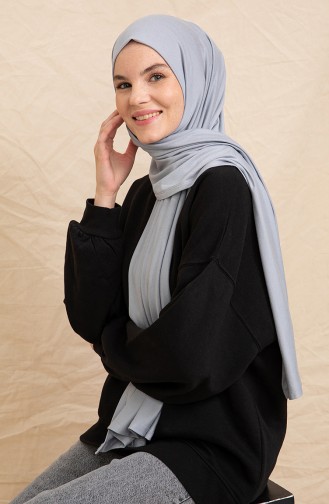 Pure Scarfs Combed Shawl Pny1-02 Gray 1-02