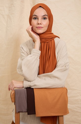 Pure Scarfs Combed Shawl Pny1-03 Tobacco 1-03