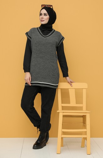 Grau Pullover 0119-03